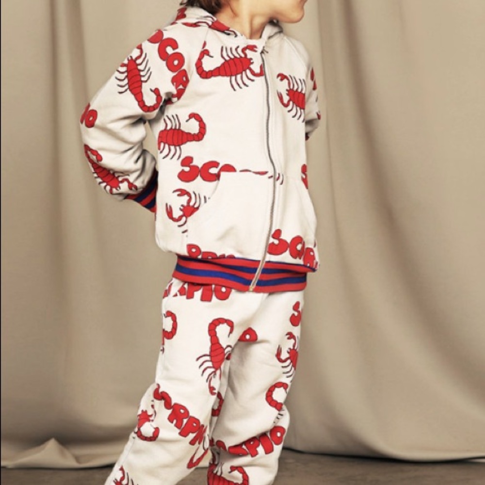Mini Rodini Scorpio Zip Up Hoodie Size 92/98